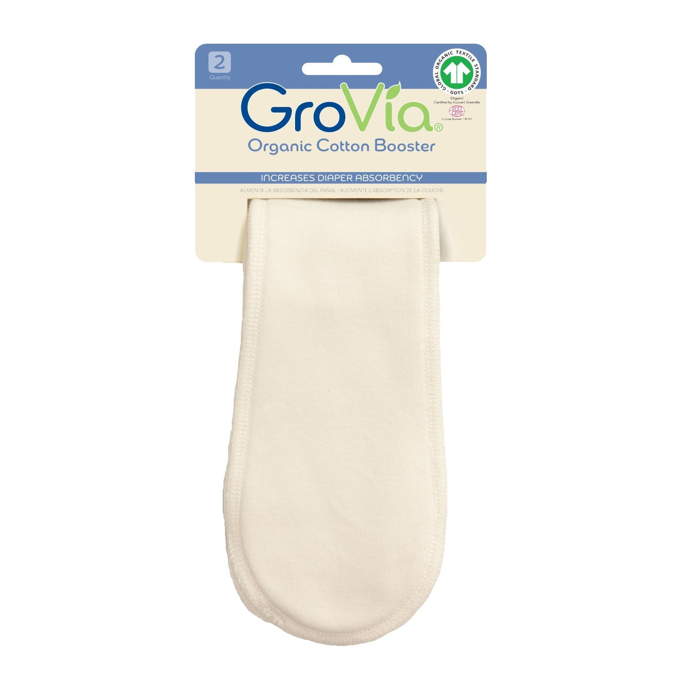 Absorbency Organic Cotton Booster: 2-Pack