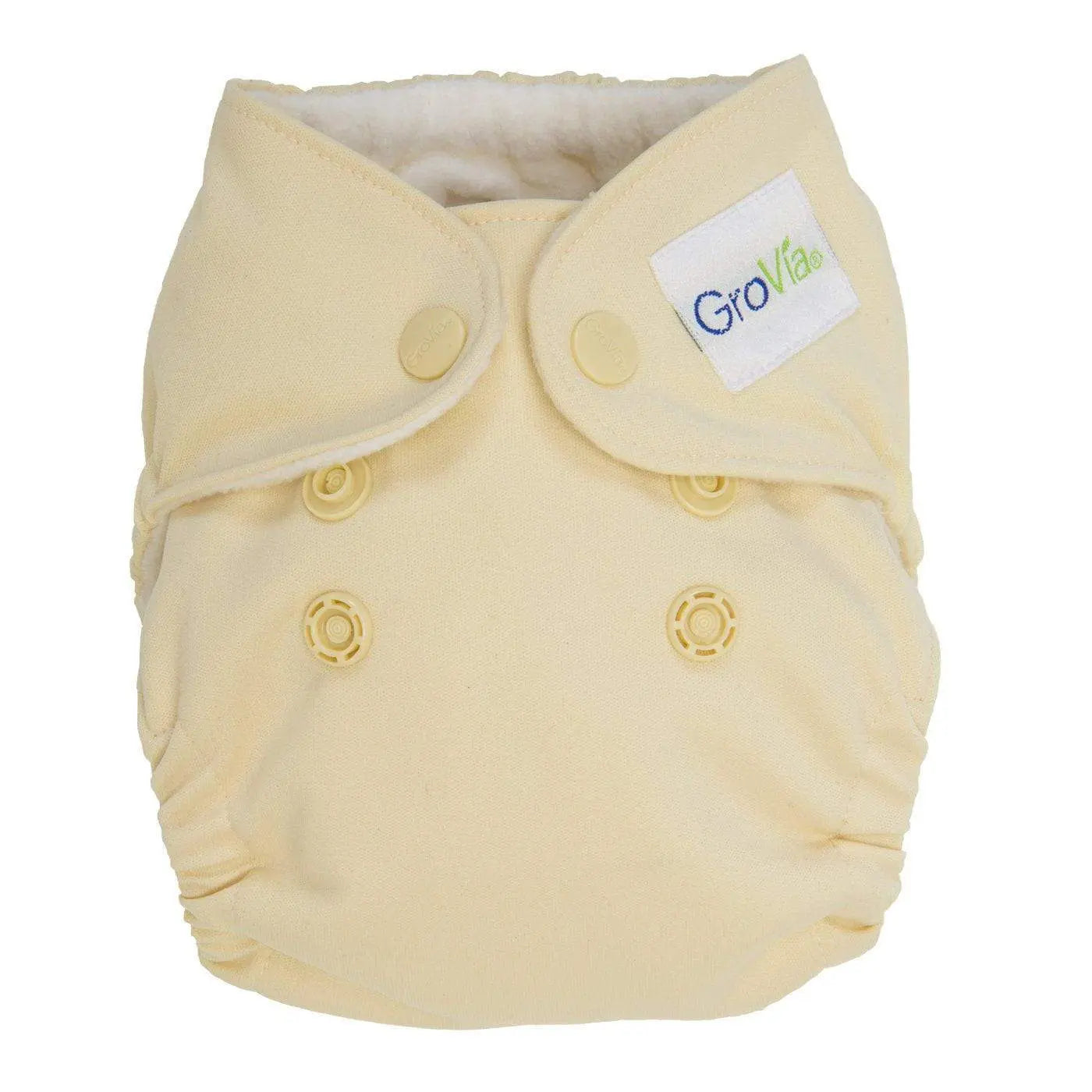GroVia Newborn All In One Cloth Diaper Vanilla - Main Image