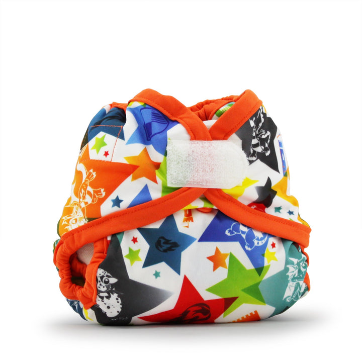 Dragons Fly (Poppy trim) Rumparooz Newborn Cloth Diaper Cover - Snap