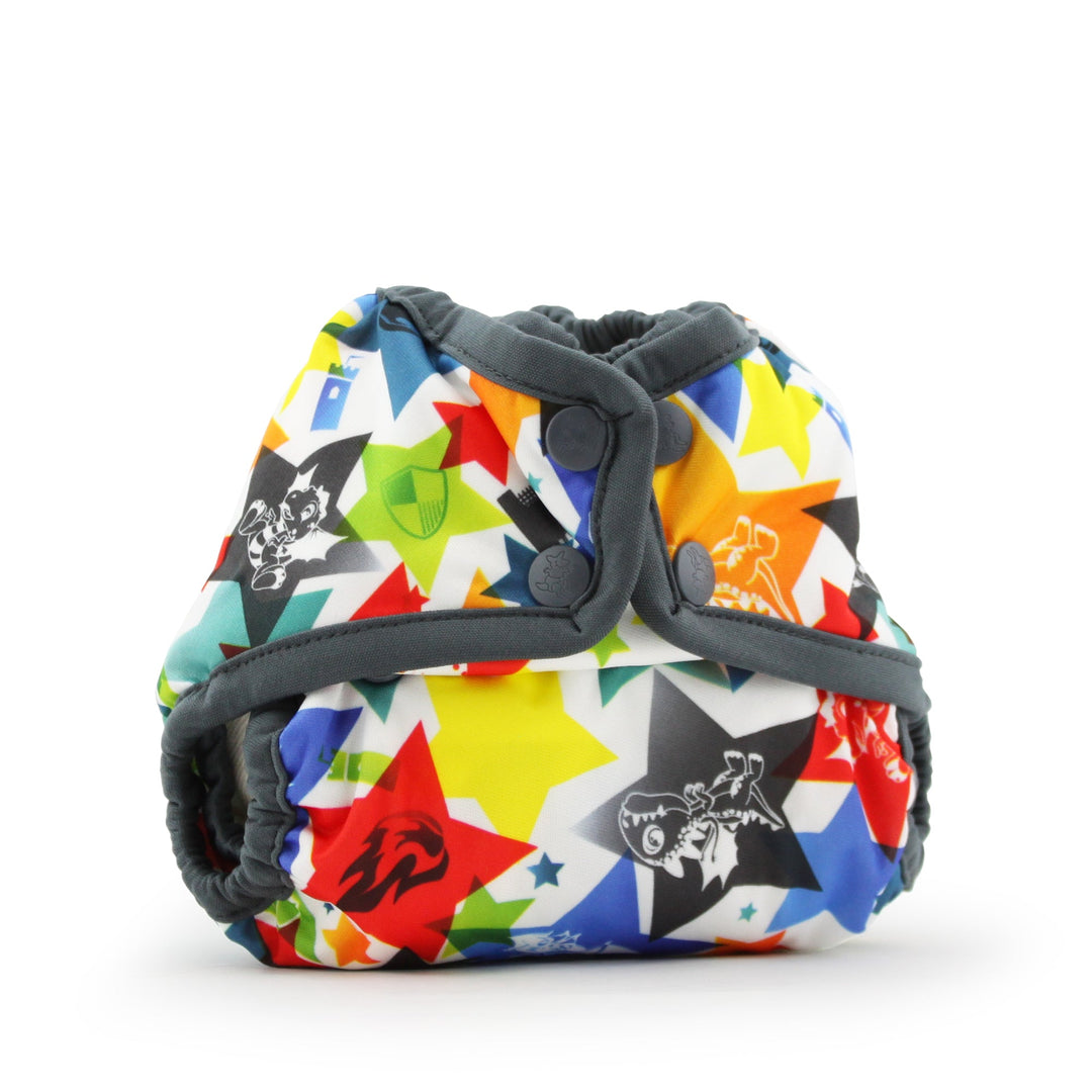 Dragons Fly (Castle trim) Rumparooz Newborn Cloth Diaper Cover - Snap