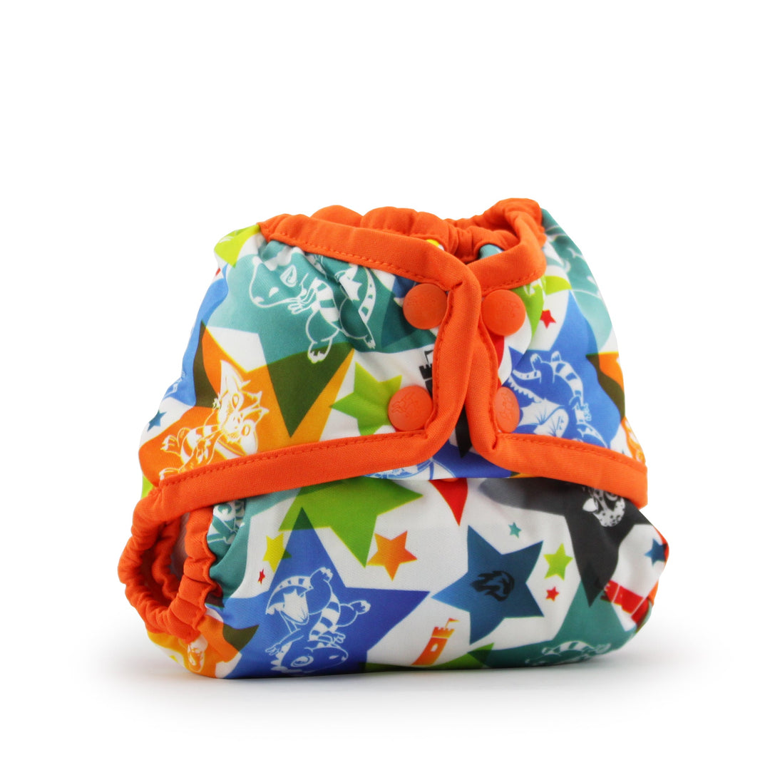 Dragons Fly (Poppy trim) Rumparooz Newborn Cloth Diaper Cover - Snap