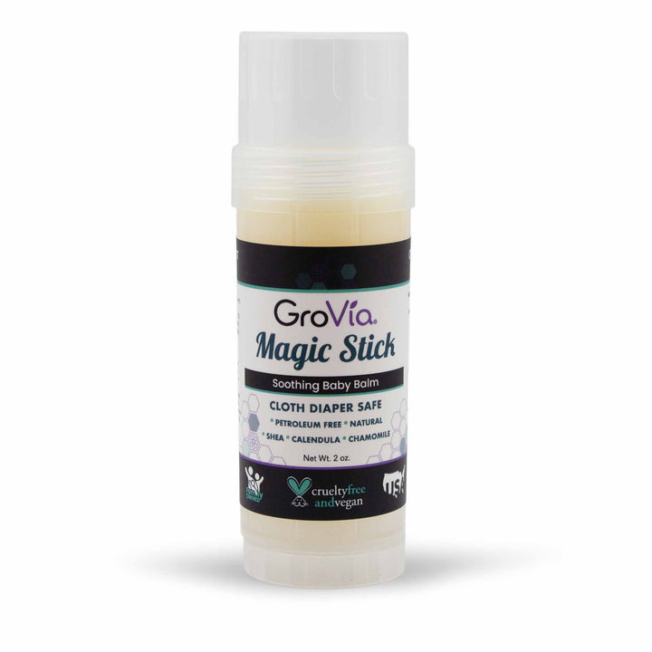 GroVia Magic Stick diaper soothing baby balm on a white background