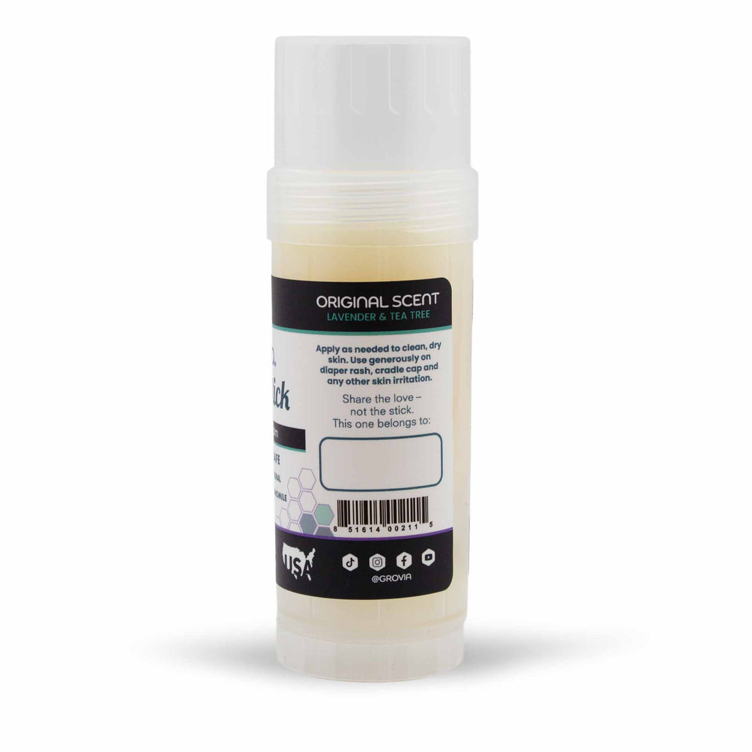 GroVia Magic Stick diaper soothing baby balm on a white background