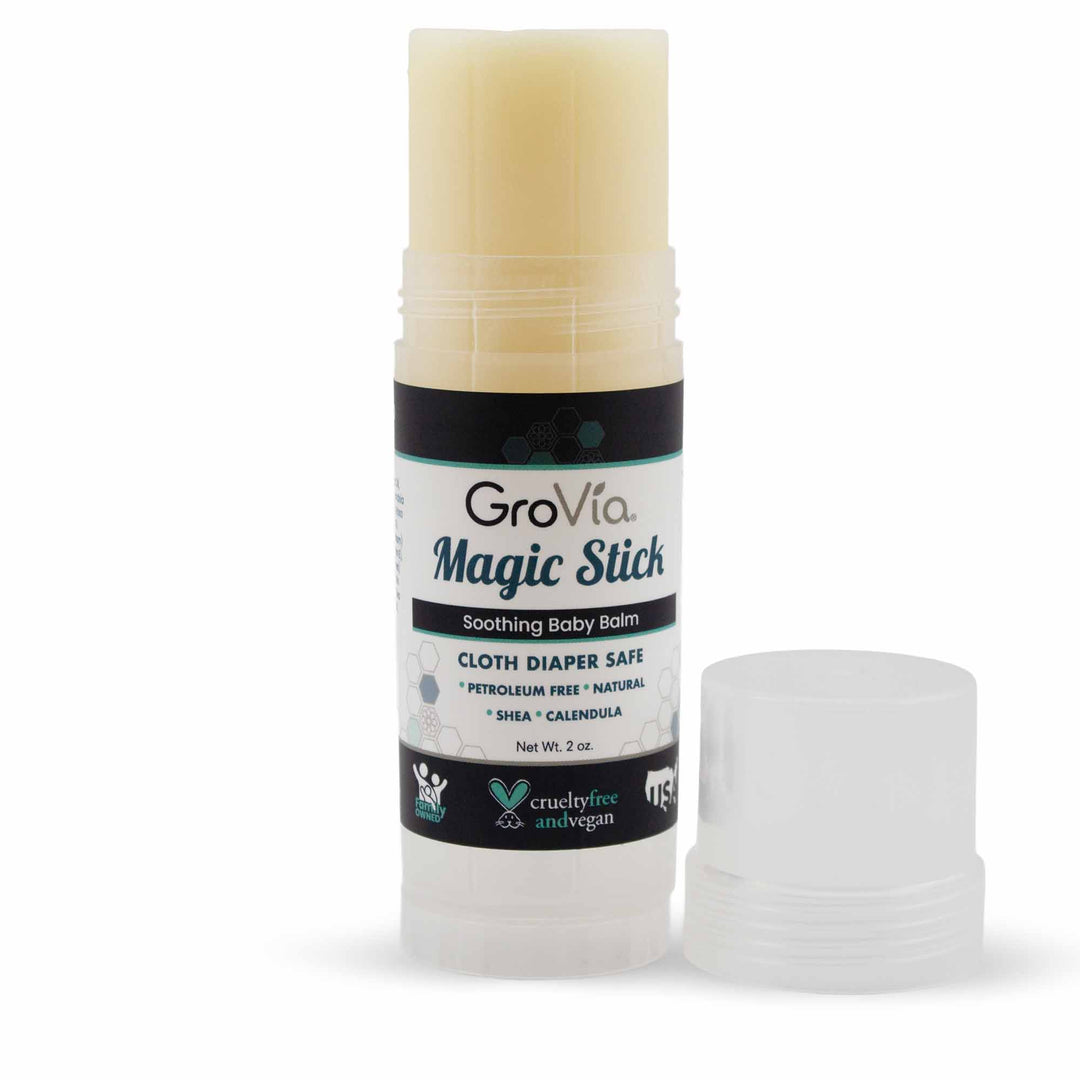 GroVia Magic Stick balm on a white background