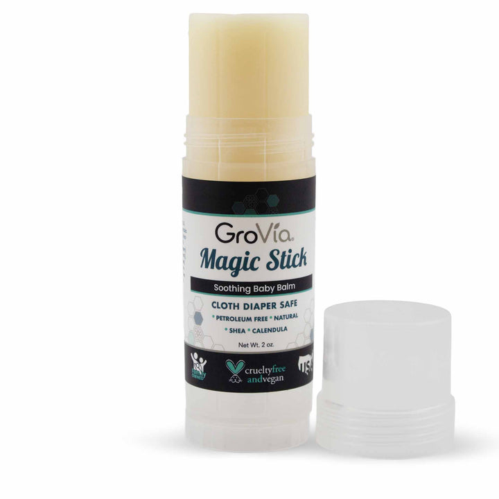 GroVia Magic Stick balm on a white background