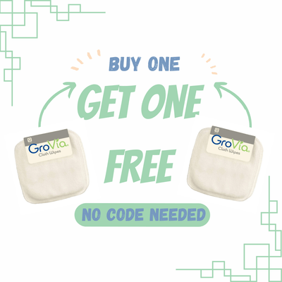 Accessories Reusable Cloth Wipes- White