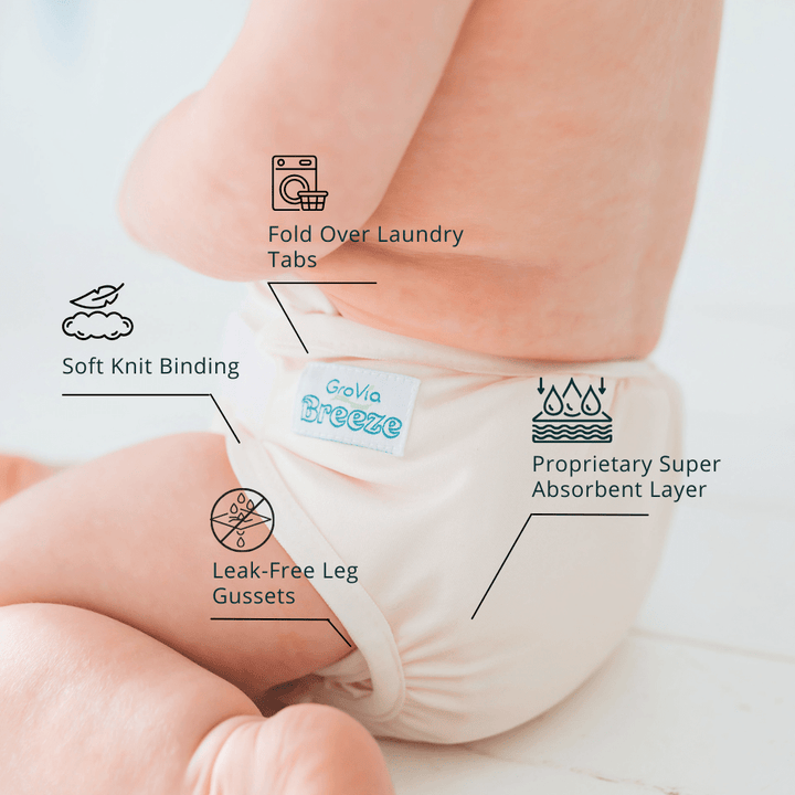 Breeze Breeze Diaper 3-Pack: Newborn