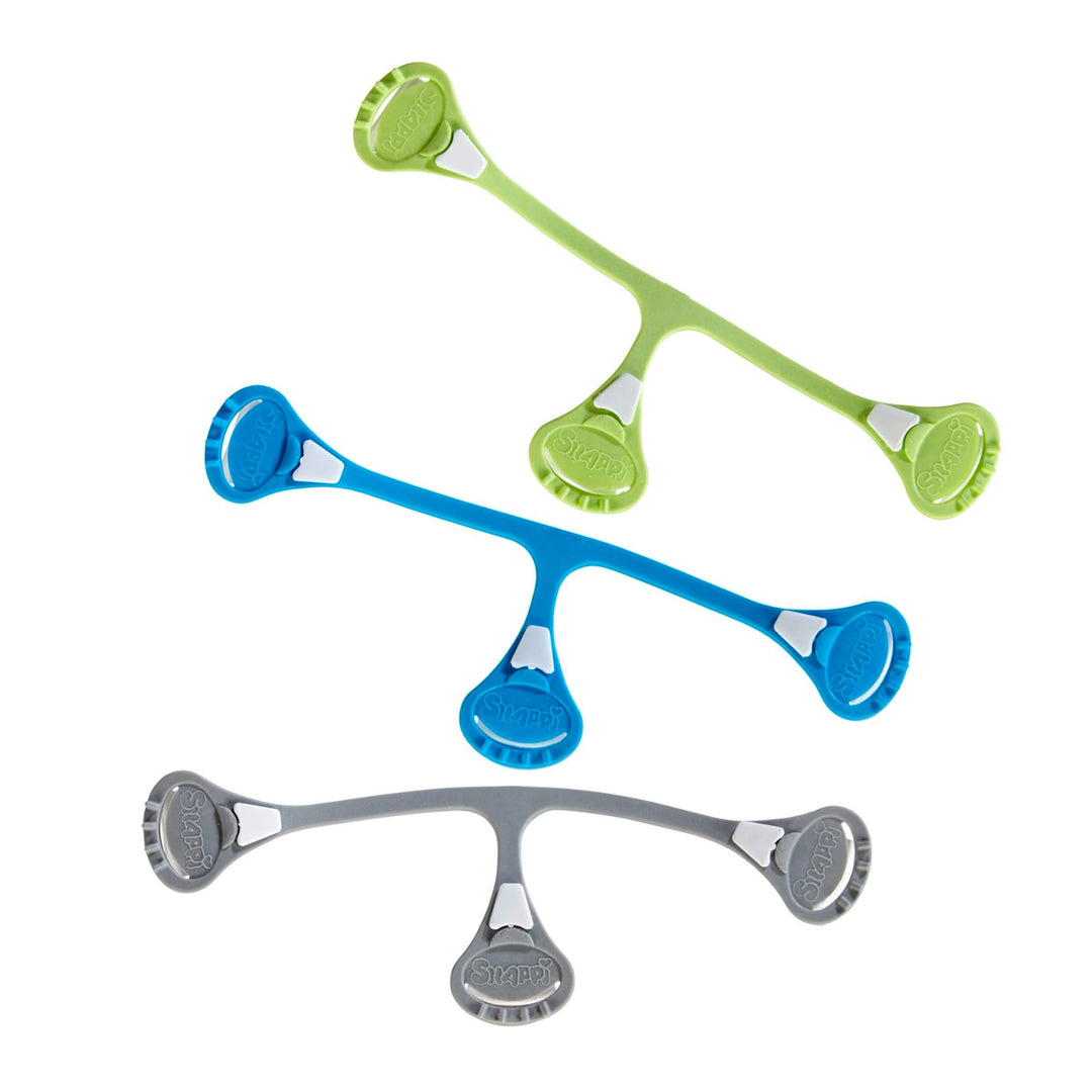 Snappi Baby Cloth Diaper Fasteners 3pk - Green, Blue, Gray