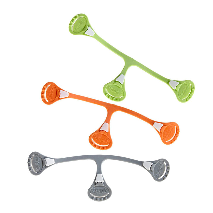 Snappi Baby Cloth Diaper Fasteners 3pk - Green, Orange, Gray