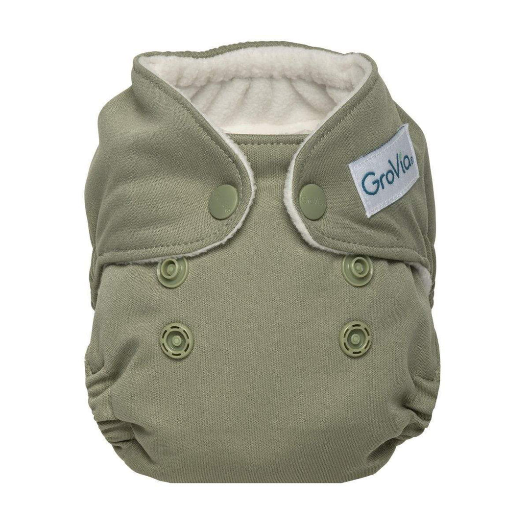 Newborn All In One Cloth Diapers Fern Green GroVia
